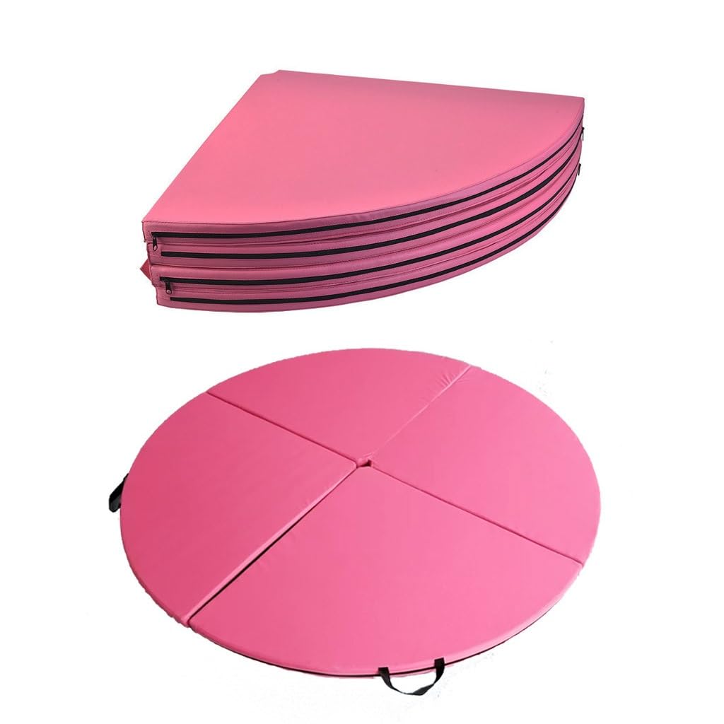 Tapis De Chute Rond Pour Pole Dance - Mousse Pliable 120x120cm, Protection Anti-choc Pour Gymnastique, Yoga Et Entraînement à Domicile