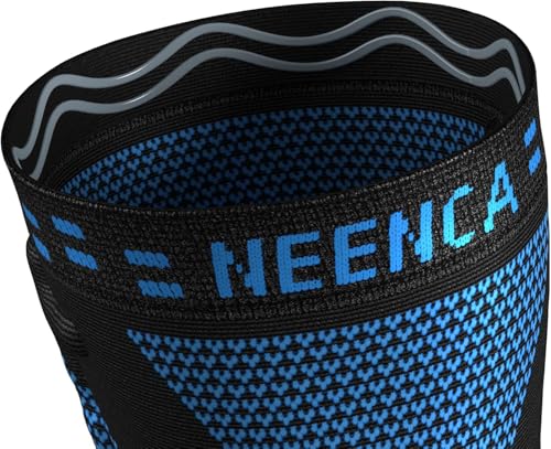 Image of NEENCA Professional Knee Brace, Compression Knee Sleeve with Patella Gel Pad & Side Stabilizers, Medical Knee Pad for Running, Workout, Arthritis, Joint Recovery - Single (Blue, XXL)