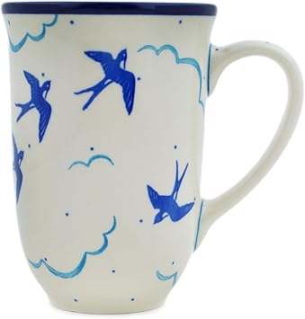 Polmedia Polish Pottery Mug 19 oz - Flight Pattern