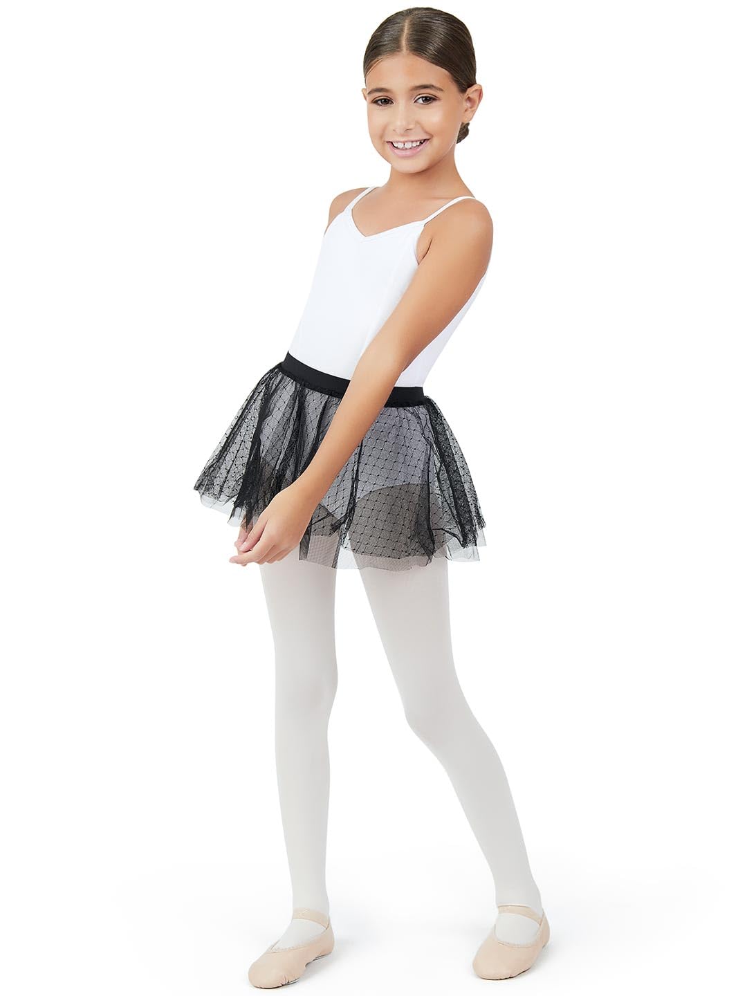 Capezio Toddler's Double Layer Pull On Skirt 11312C - Black