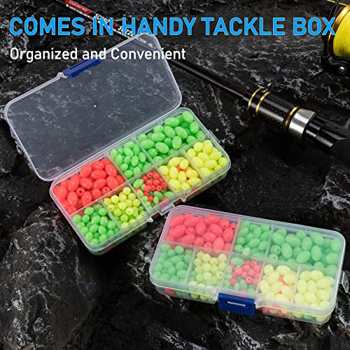 image for Dr.Fish Fishing Bead Glow in Dark Bait Eggs Kits Floating Ball Stopper
