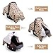 Rquite Car Seat Cover Baby, Carseat Covers for Boy Girl, Minky Infant Car Seat Cover Winter, Peekaboo Opening Car Seat Canopy, Multiuse Baby Carrier, Stroller, Nursing Cover, Minky Blanket, Leopard