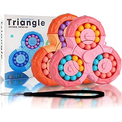 Pop Fidget Spinners - Puzzles for Adults,Sensory Toys for Autistic Kids,Fidget Toys -Stress Reduction and Anxiety Relief Hand Sensory Toy, Puzzle Games Rotating Magic Bean for Adults and Kids Cover