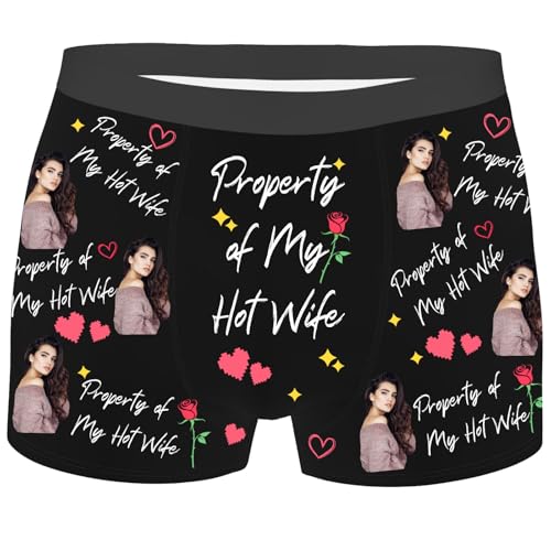 Personalized Briefs for Men, Boxers with My Face on Them, Mens Christmas Underwear, Sweet Gifts for Boyfriend