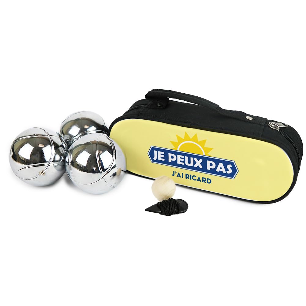 CADEAUX.COM - Sacoche Boule Pétanque Personnalisable - Sac Pétanque en Coton pour Boule de Petanque - Cadeau Personnalisé - Homme ou Femme