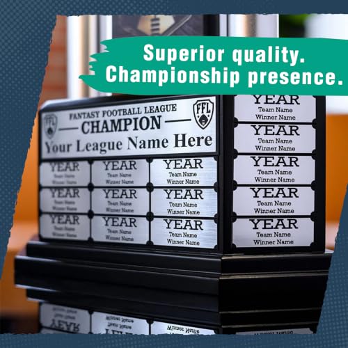 Image of TrophySmack 19-Year Perpetual Fantasy Football Trophy, Custom Engraved