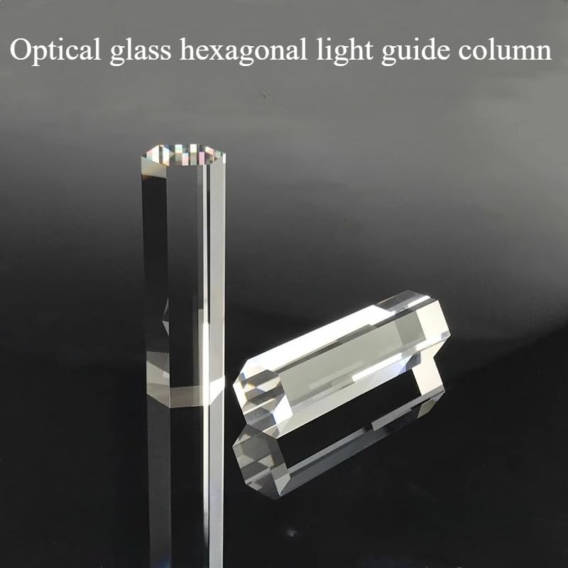 1PC 16.4X60mm 22X55mm 10.6X135mm Prism Light Guide Column Hexagonal Prism Physics Science Experiment Beam Splitting Prism(22X55mm)