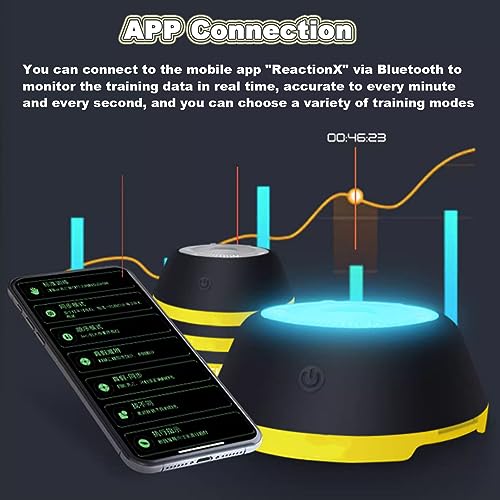 Strumento di reazione alla luce a LED, migliora velocità, agilità e fitness per gli appassionati di sport, lampada intelligente con ventosa per una facile installazione