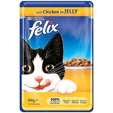 Felix Cat Pouches Chicken In Jelly 100g Cover