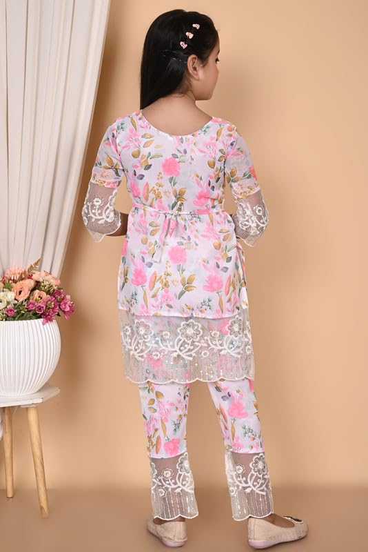 Image of Elegent Girl Dresses|| Ebroidery Dress For Girls || Cotton Blend,INDIANSUIT 2-12 YEARS