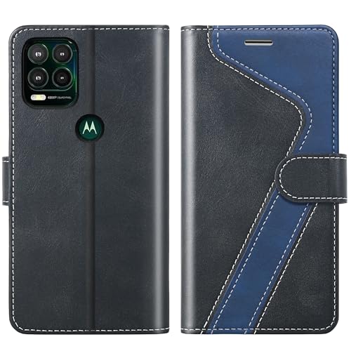 Étui portefeuille Moto G Stylus 5G 2021 en cuir haut de gamme