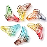 Buntes Design: Modedesign mit transparenten bunten, 6 verschiedenen Farben Haargreiferclips, verschönert nicht nur die Frisur, sondern erreicht auch anmutig und süß Temperament, machen Sie mehr Charmeur und elegant. ausreichend, um Ihre Bedürfnisse für den täglichen Gebrauch zu erfüllen.