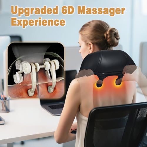 Joyset Cordless Neck and Shoulder Massager with Heat 4D Shiatsu Kneading - image 4