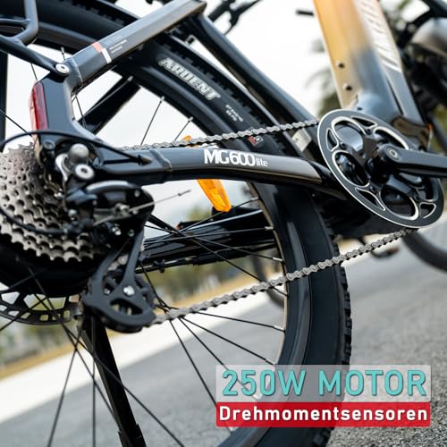 LANKELEISI MG600 Lite E-Bike Damen 27,5 Zoll Tiefeinsteiger Elektrofahrräder mit 36V 20Ah Akku, Reichweite bis 150KM, EU-konformes Ebike für Trekking, Trail & Straße – Bild 4