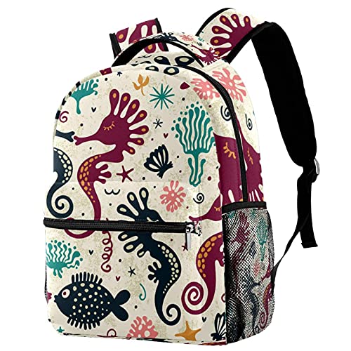 Sac à dos d'école solide fini les fermetures coincées style pastèque multicolore