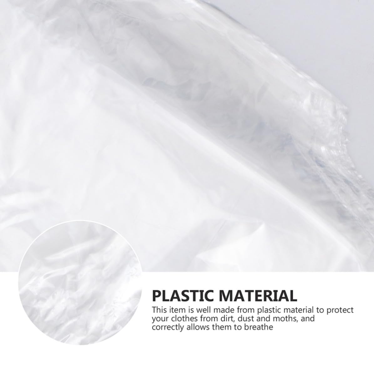 Transparente Kleidersäcke Staubdichte Schutzabdeckungen aus Pp 100 Stück Wiederverwendbare Kleiderbezüge zum Aufhängen 60x100cm Aufbewahrungslösung für Kleidung