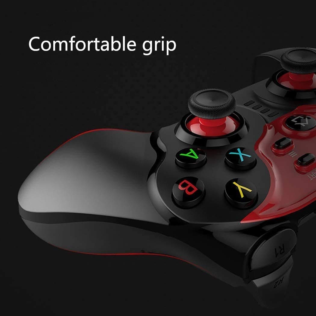 Mobilny kontroler do większości gier, mobilna gamepad bezprzewodowy kontroler do gier joystick dla systemu Android/iOS/Win 7/8/10, mapowanie kluczy, strzelanie i wyścigi strzelanie