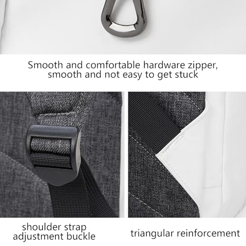 Bolsa de deporte de tenis unisex con compartimentos amplios para tres raquetas 7