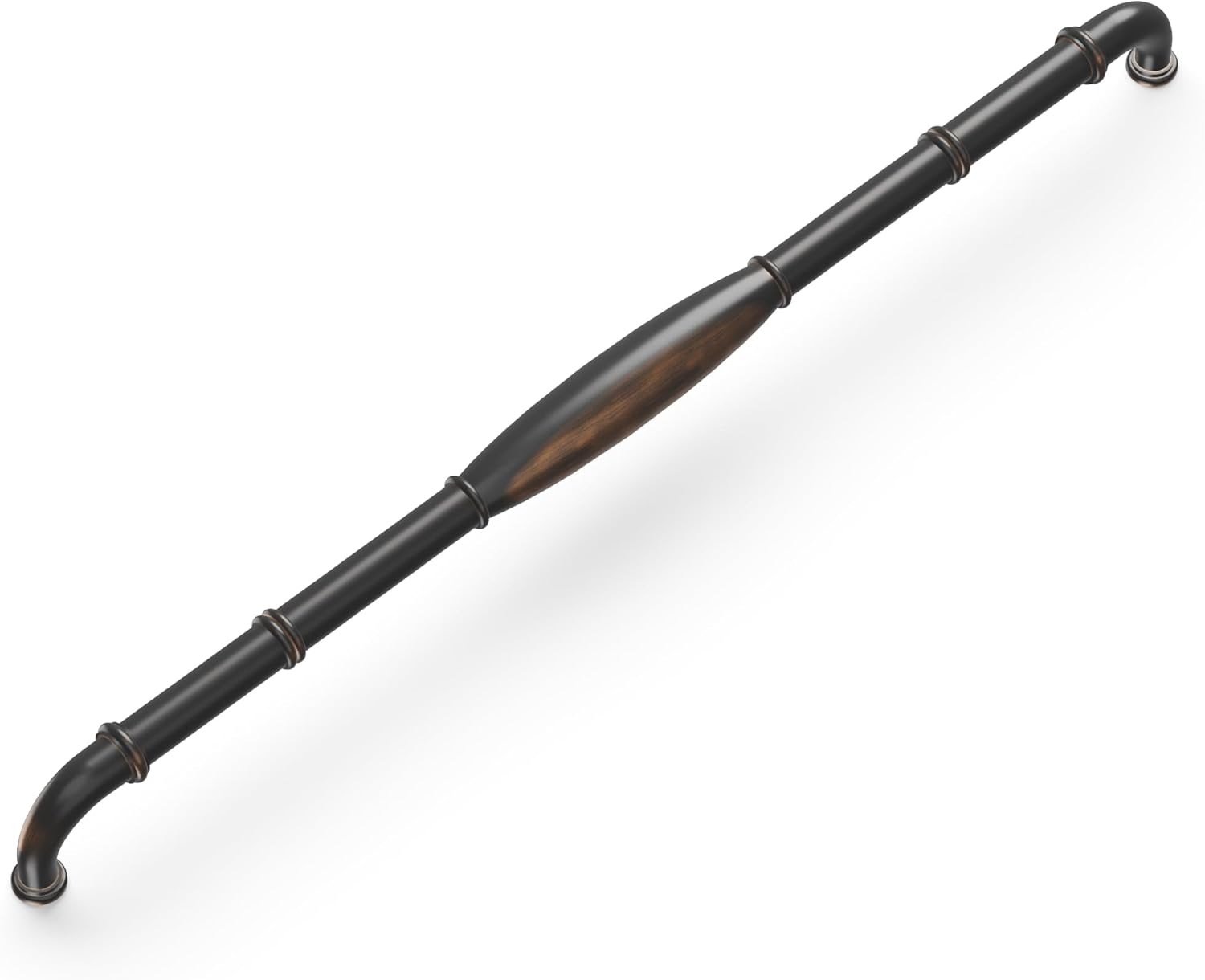 Hickory Hardware 1 Pack Solid Core Kitchen Cabinet Pulls, Luxury Cabinet Handles, Hardware for Doors & Dresser Drawers, 24 Inch Hole Center, Oil-Rubbed Bronze Highlighted, Williamsburg Collection 24 Inch Center to Center Oil Rubbed Bronze Highlighted 1