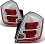 AKKON - For Nissan Sentra Base | S | SL | SR | SE-R Model Chrome Tail Light Brake Lamp Replacement Left + Right