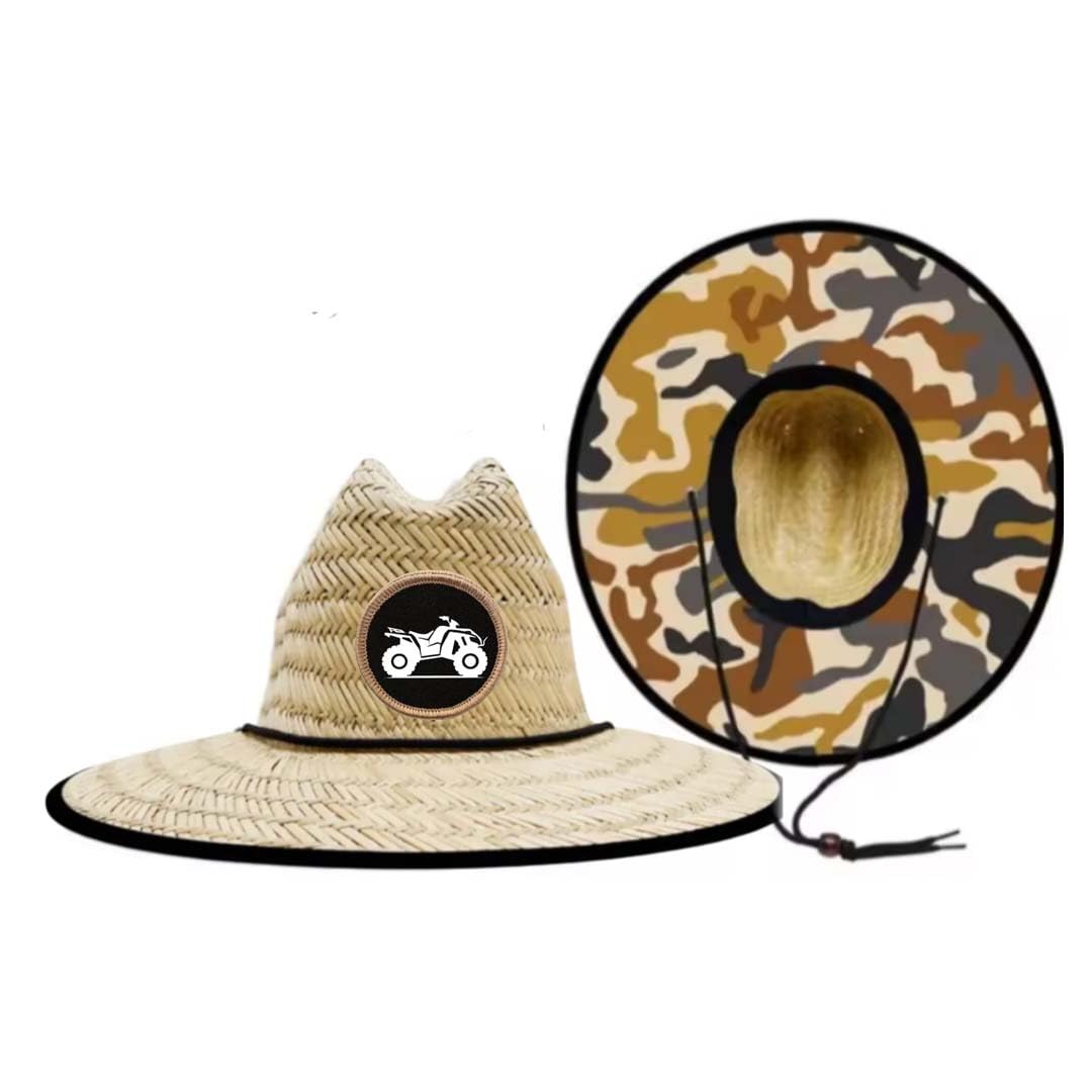 ThatsRad Baby Toddler Camo Straw Lifeguard Hat Summer Sun (US, Age, 3 Months, 8 Years, 54cm Camo 4 Wheeler)