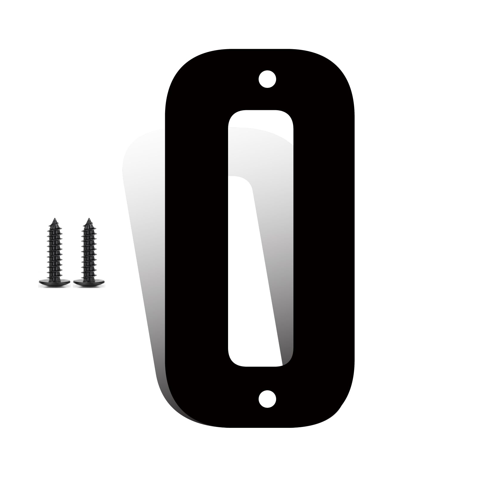 12 Inch Large Metal Letters, Metal House Letters, Modern Black House Address Letter for Outside, Outdoor Address Letter for Apartment Home Street Office (O) — image 1