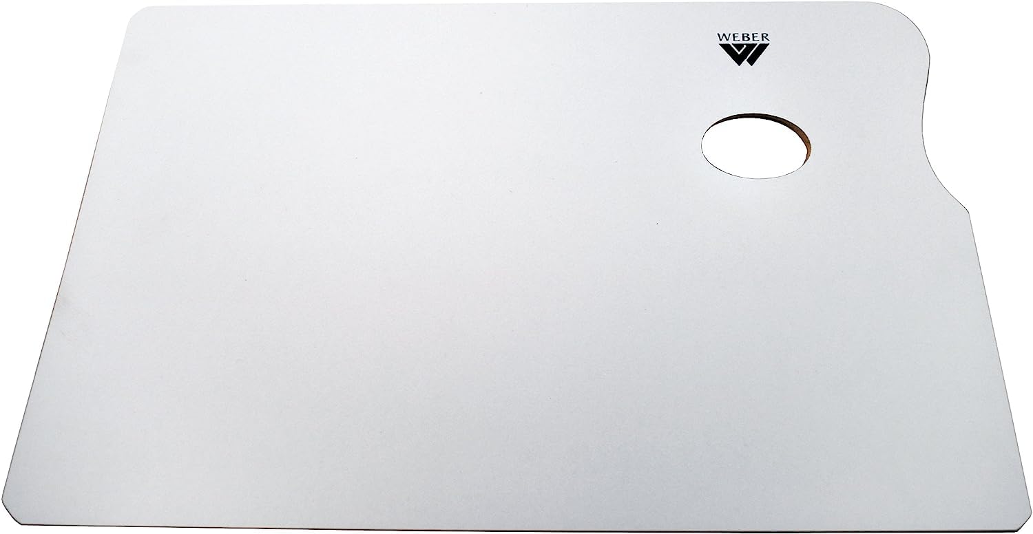 Grumbacher Prima 12 x 16-Inch Masonite Palette, White