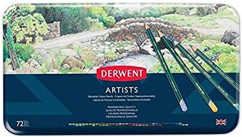 Derwent, Lápis de Cor Permanente Artists 72 Cores Estojo Lata, 32...