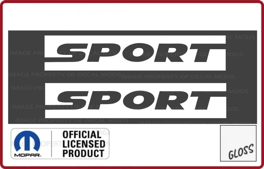 Miniatura 3 de Decal Mods Fender Sport - Logotipo lateral pequeño para Jeep Wrangler JK (2007-2018) (juego de 2) plateado metálico CMS  SJ5K5