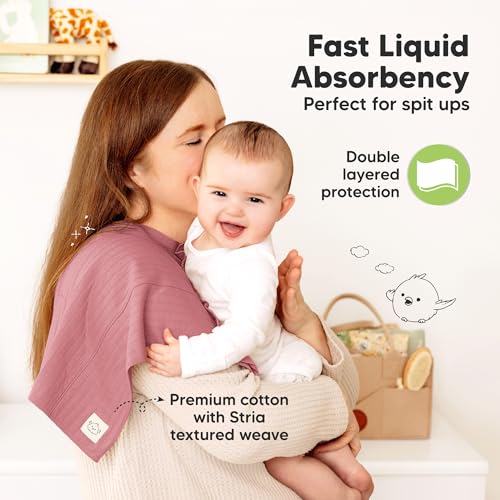 KeaBabies 6-Pack Baby Burp Cloths for Boys and Girls and 3-Pack Baby Swaddle Sleep Sacks - Large Burp Cloths, Burping Clothes for Newborn - Newborn Swaddle Sack2