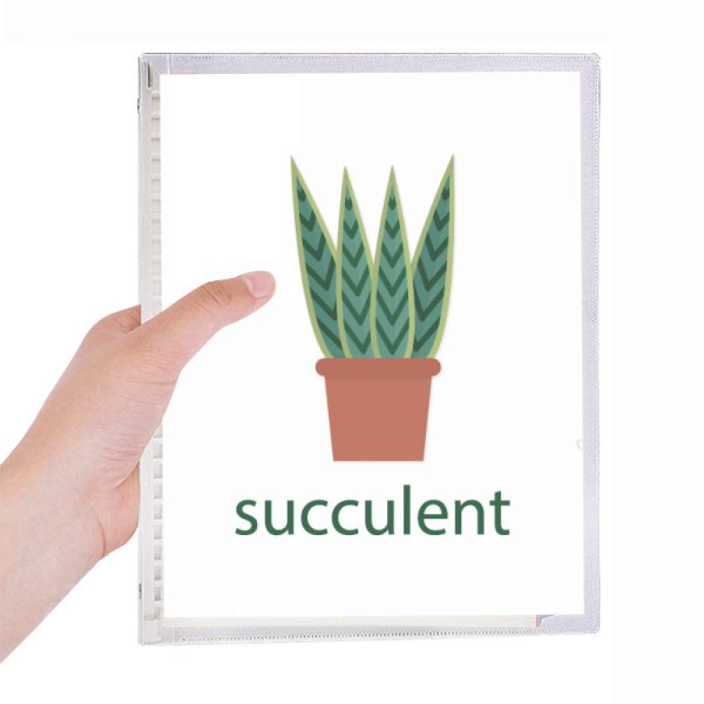 Carnet de notes cactus vert rechargeable à feuilles mobiles - 5