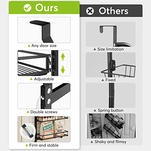 1Easylife Over The Door Pantry Organizer: 9-Tier Pantry Door Organizer Adjustable, Hevy Duty Metal Hanging Spice Rack, Pantry Organization And Storage Behind Door With 9 Basket For Kitchen #TOP6
