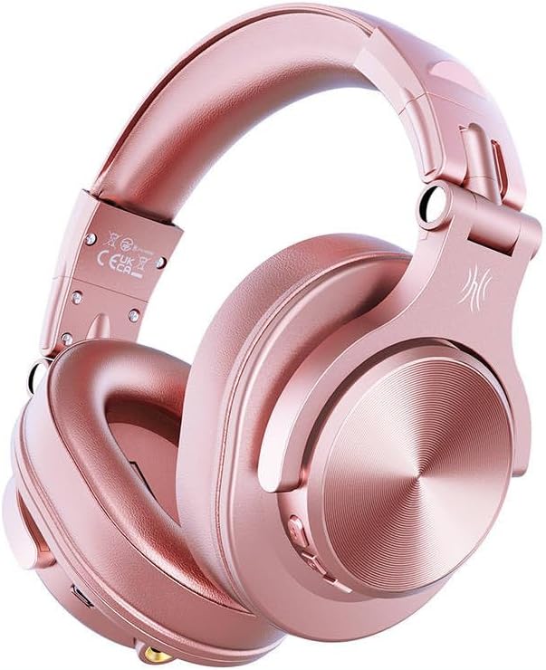 Fone de Ouvido OneOdio A70 Pink, Sem Fio e Com Fio, Bluetooth, Ca...