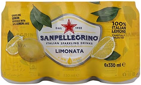 San Pellegrino Sparkling Drinks, Lemonta, 330 Ml (Pack Of 6)