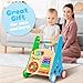 Wooden Baby Walker with Activity Center for Toddler Boys & Girls - Montessori Baby Push Walker Toy with Adjustable Speed - Baby Walker with Wheels for Kids Development by KIDDERY TOYS