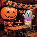 Halloween Pumpkin Neon Sign, Orange Purple Wizard Hat Pumpkin Neon Light Up Sign for Halloween Party Decorations, Dimmable Neon Pumpkin Led Sign for Wall Decor Trick or Treat Spooky Party Backdrop