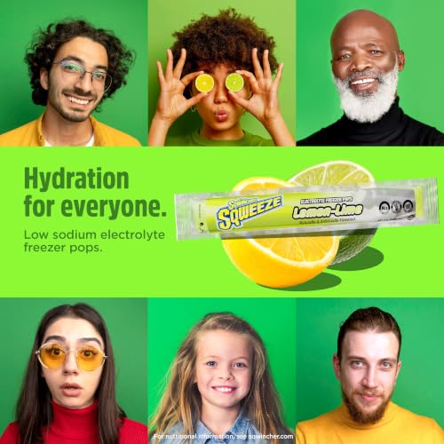 Image of Sqwincher Electrolyte Freezer Pops, Low-Sodium, Variety Pack, 150 Pops