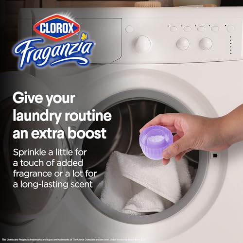 Image of Clorox Fraganzia Laundry Scent Booster Crystals, In-Wash Fragrance Beads for Fresh-Smelling Clothes & Linens, Safe for All Fabrics & Colors, Easy-Pour Bottle, Dreamy Jasmine Scent, 18 Oz, 2 Pack