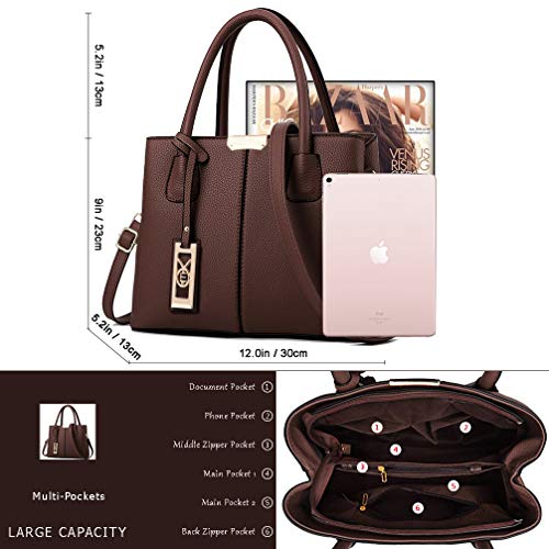 Purses and Handbags for Women Shoulder Tote Bags Top Handle Satchel - Image 6