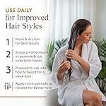 Okay-MEN Castor Oil Beard and Hair Pomade for Men - Men's Castor Oil Pomade, Supports Beard and Hair Health, Moisturize, Styling - 4 oz (Pack of 1) - Image 5