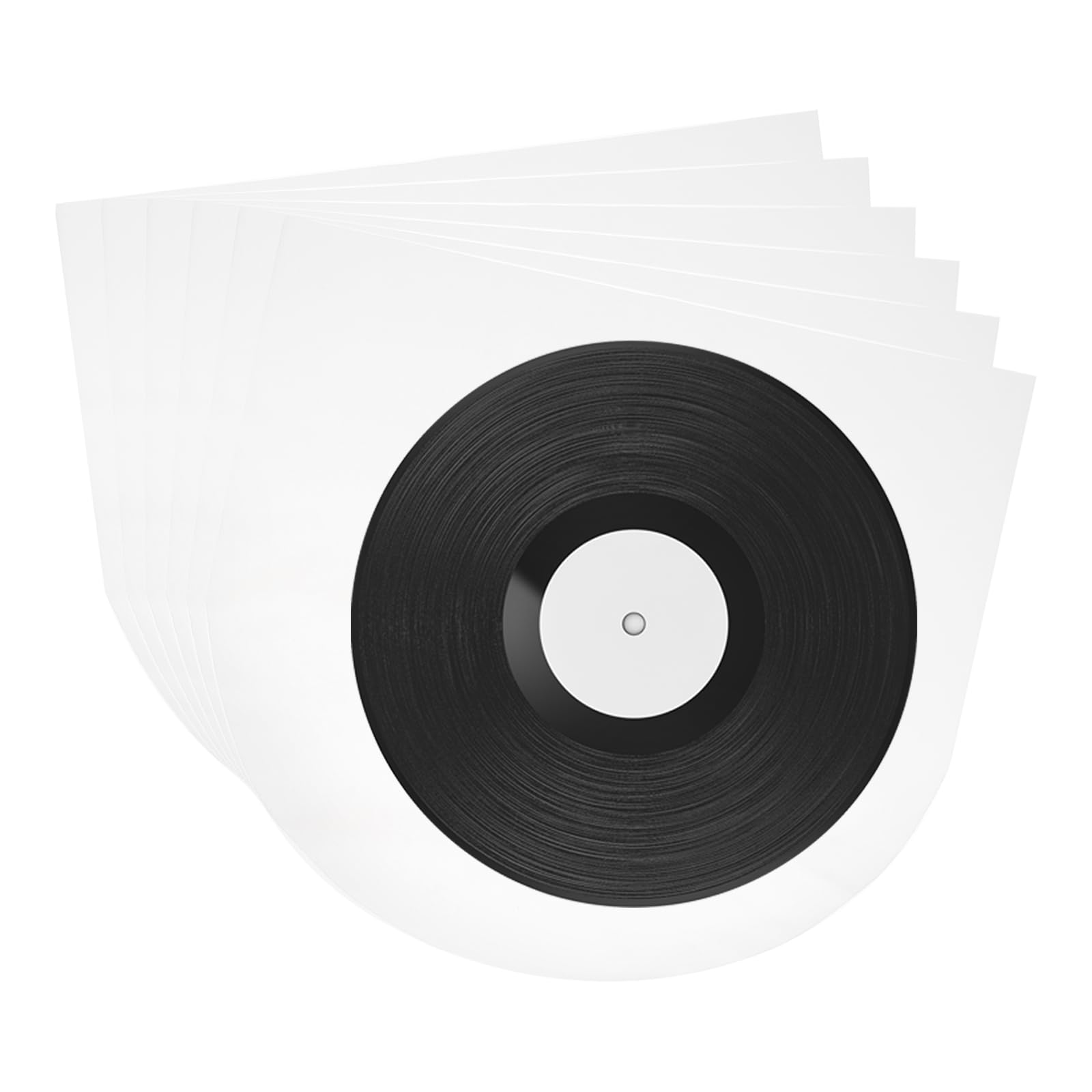 QUARKZMAN 25 sztuk winylowych pokrowców zewnętrznych, przezroczystych winylowych okładek na płyty gramofonowe, 10,2" x 10,2", winylowe osłony ochronne na płyty winylowe do kolekcji 10" Single-LP