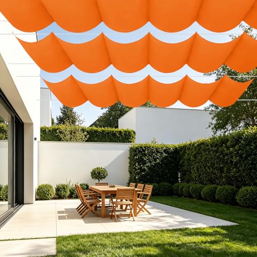 Filet dombrage rectangle avec oeillets pour bloquer la chaleur sur la terrasse