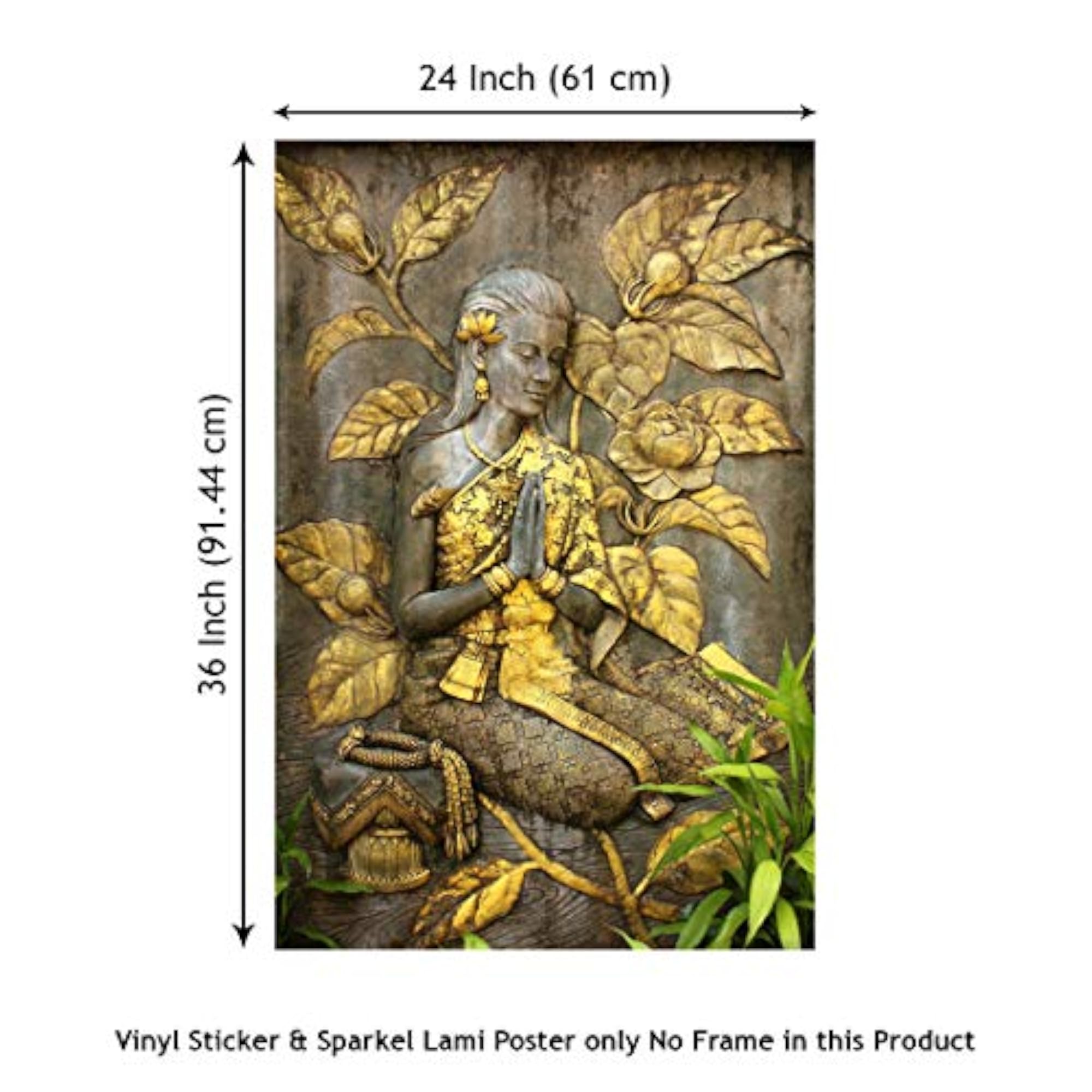 Dharvika Innovations Beautiful Welcome Lady Wall Painting