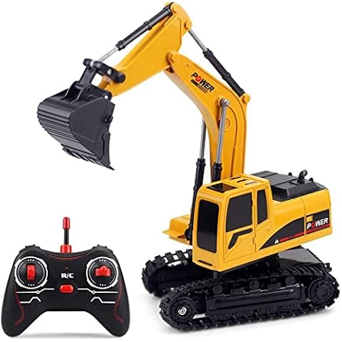 Remote Control Digger,Toy Digger Remote Control Digger Excavator Toys,Engineering Sand Digger Construction Vehicle Toy RC Excavator Toy Cars for Kids(Need to Install Batteries) Cover