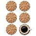 Argon Tableware Water Hyacinth Weave Coasters - 3 Designs Available - Set of 6 - Sea Grass