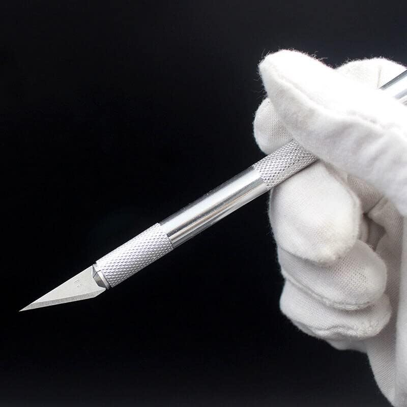 10Pcs Scalpel Knife Tools Kit Non-Slip Blades Engraving Knife Mobile Mobile Phone Film Paper Cut Handicraft Carving Tools - (Color: 4)