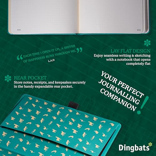 Carnet de notes A5 pointillé Dingbats Earth en cuir PU durable - 5