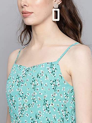 Image of Carlton London Women's Polyester A-Line Knee-Length Casual Dress