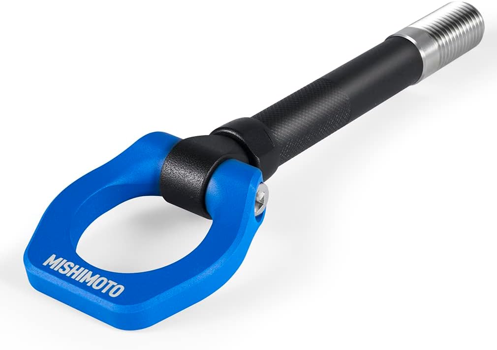 Mishimoto Racing Tow Hook, Compatible with Toyota GR Corolla 2023+, Blue