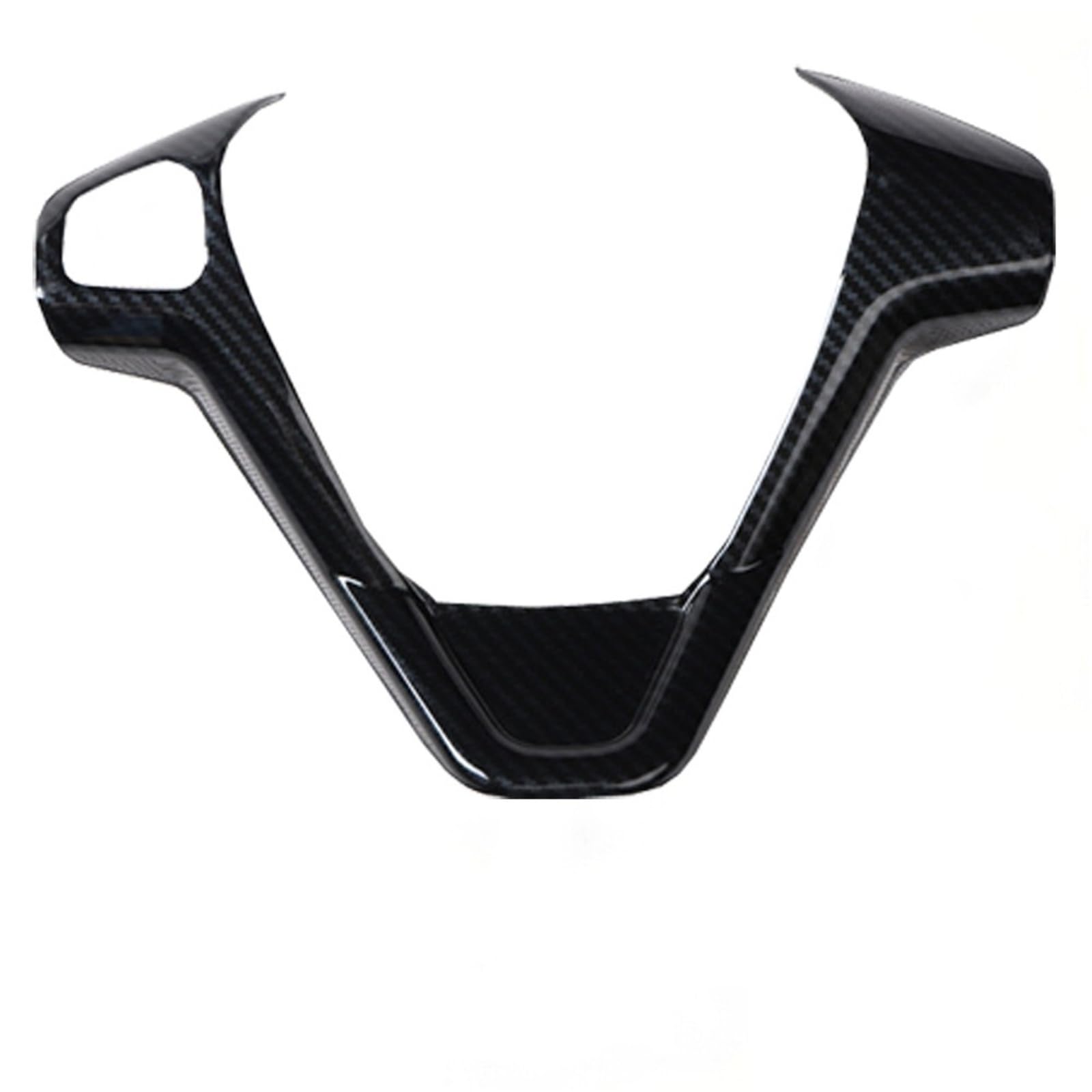 KUWAYO for Ford New Fiesta MK7 Ecosport Figo B-MAX KA+ Courier Car Accessories Steering Wheel Cover Trim Decorative Refit Sticker(B Type Carbon Fiber)